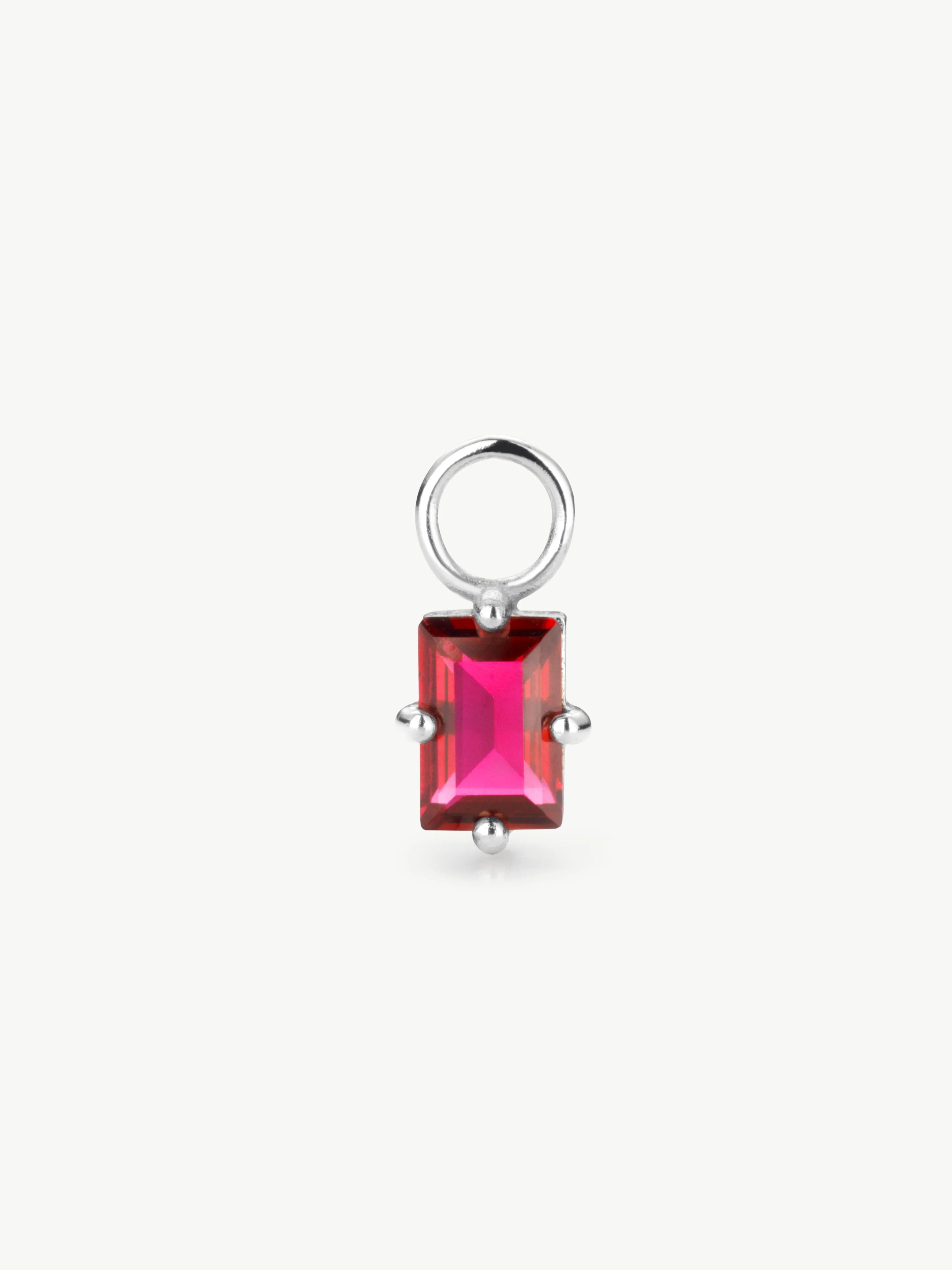 Baguette Ruby Earring Charm - Image 8