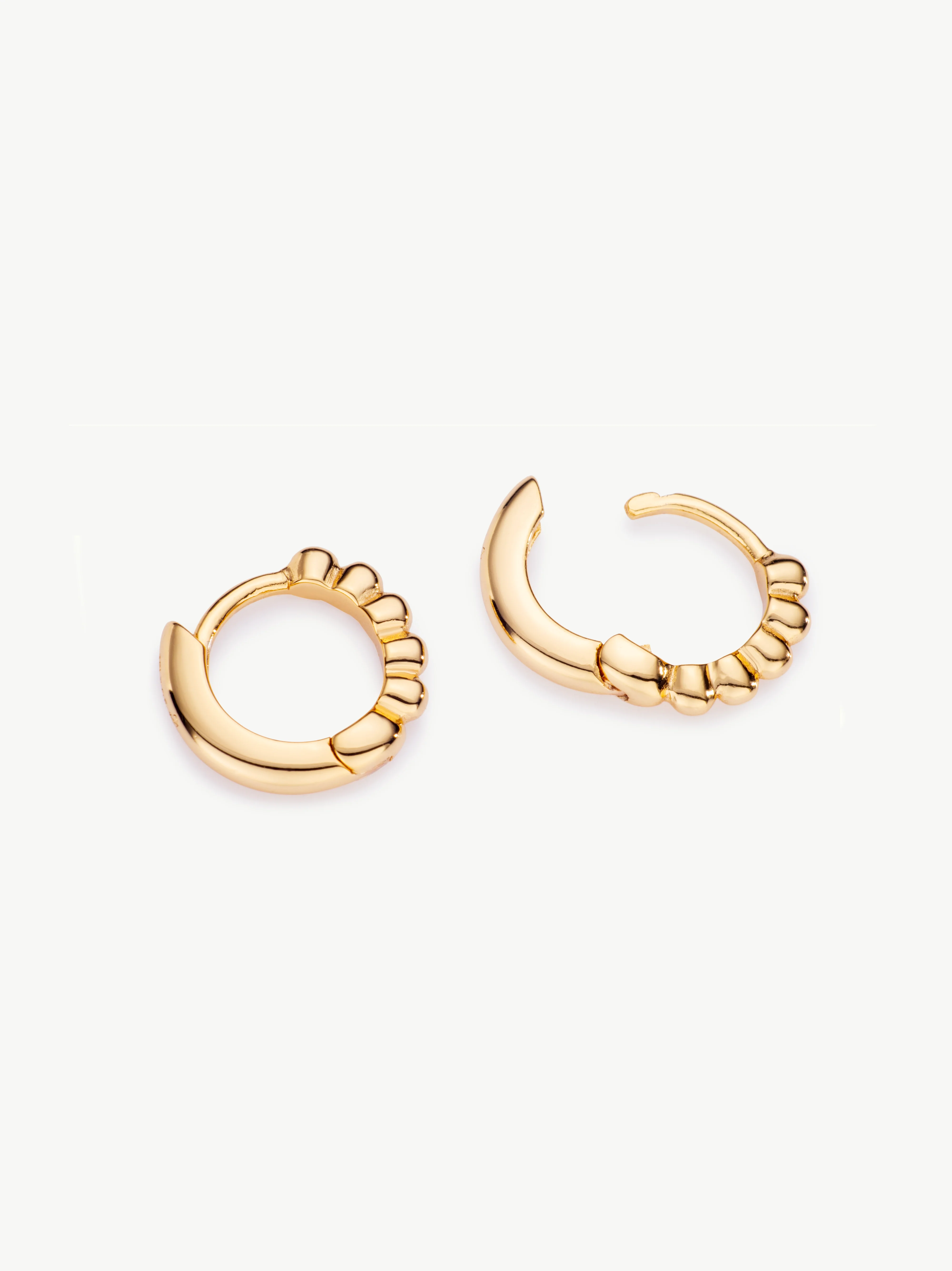 Beaded Huggie Hoops - Image 6