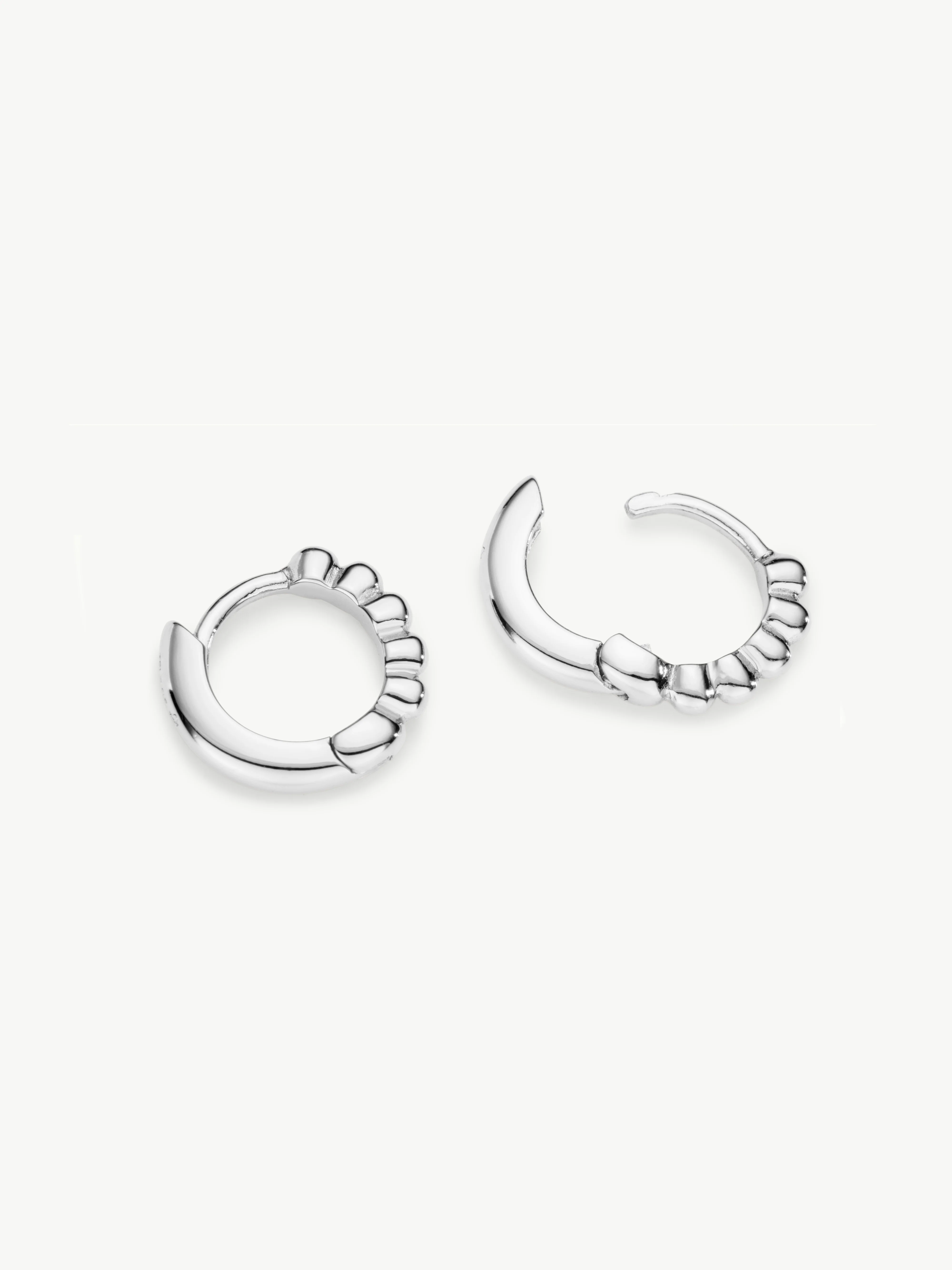 Beaded Huggie Hoops - Image 7