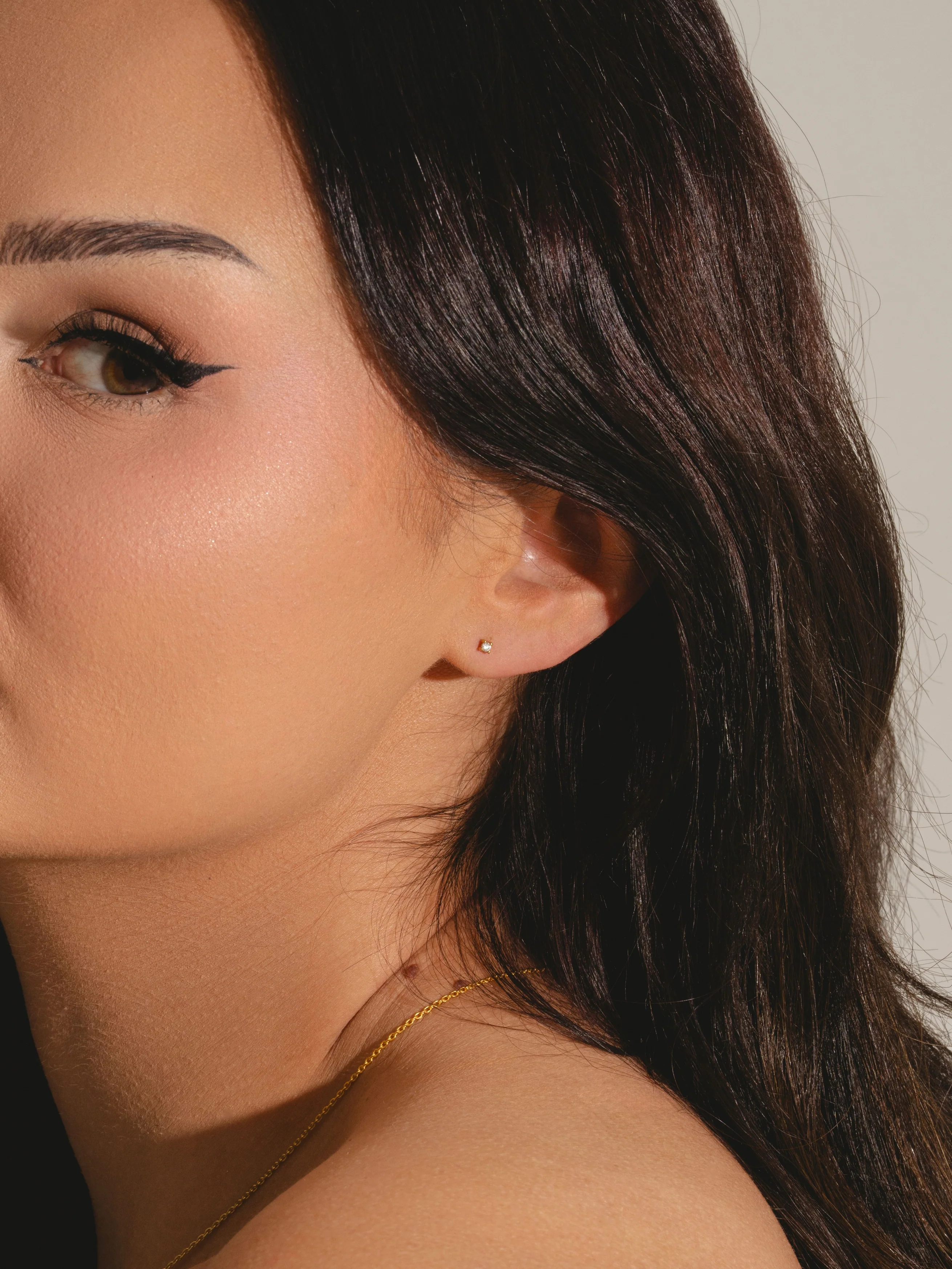 Classic Diamond Set with Mini Studs - Gold Vermeil - Image 7