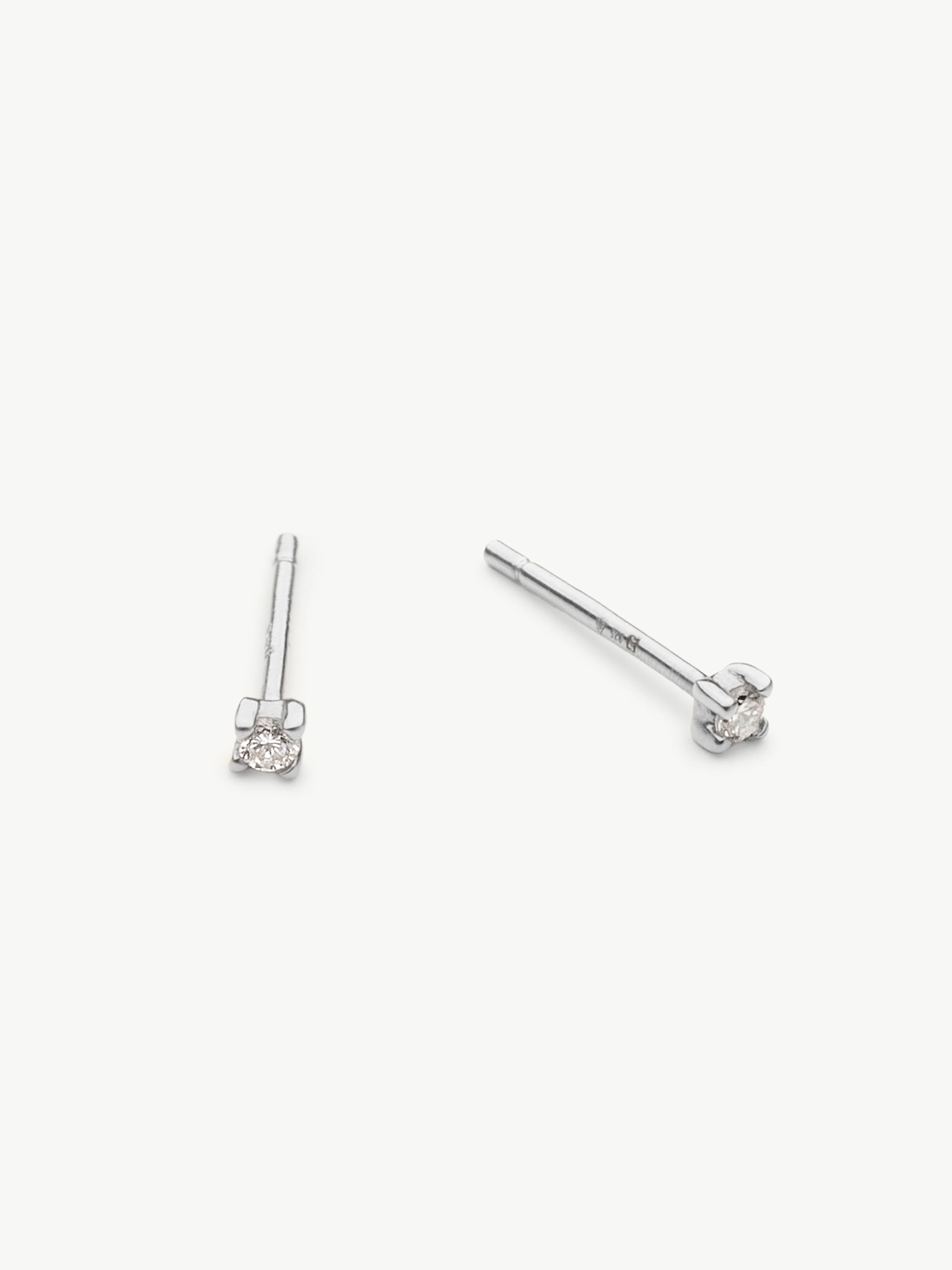 Classic Diamond Stud Set - Sterling Silver - Image 8