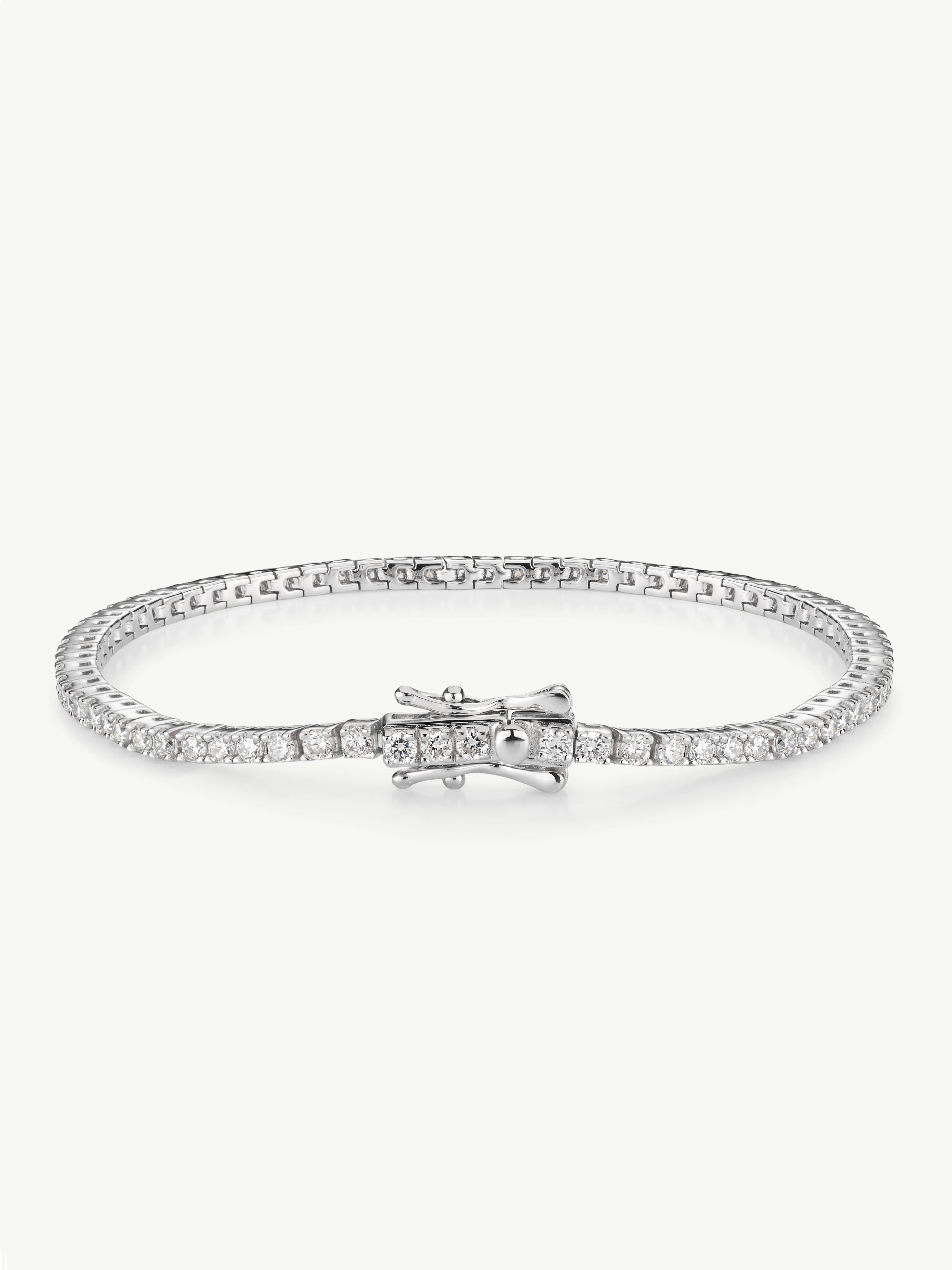Classic Diamond Tennis Bracelet 2.35ct to 2.52ct - Image 12