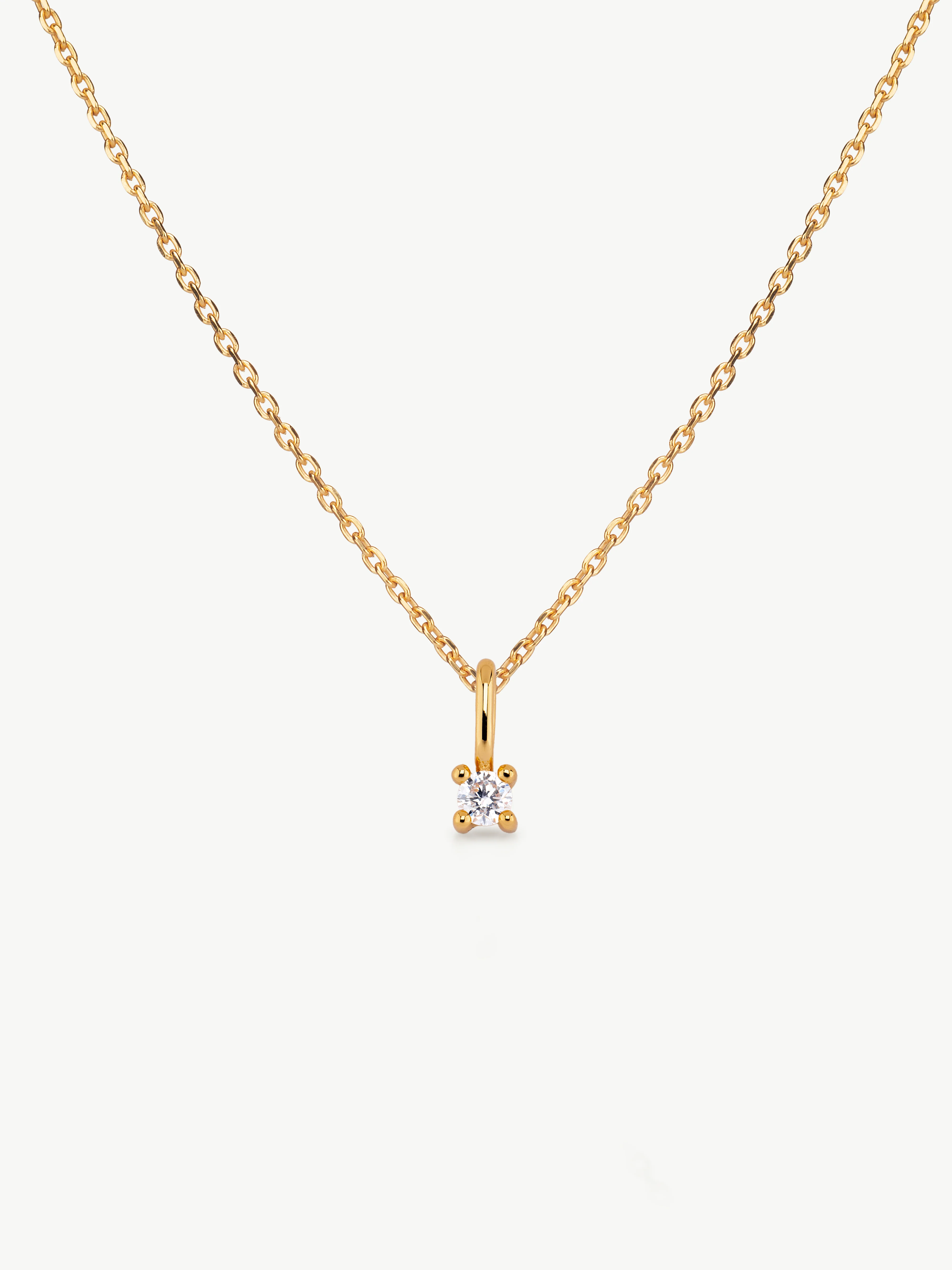 Diamond Set With Classic Studs - Gold Vermeil - Image 10