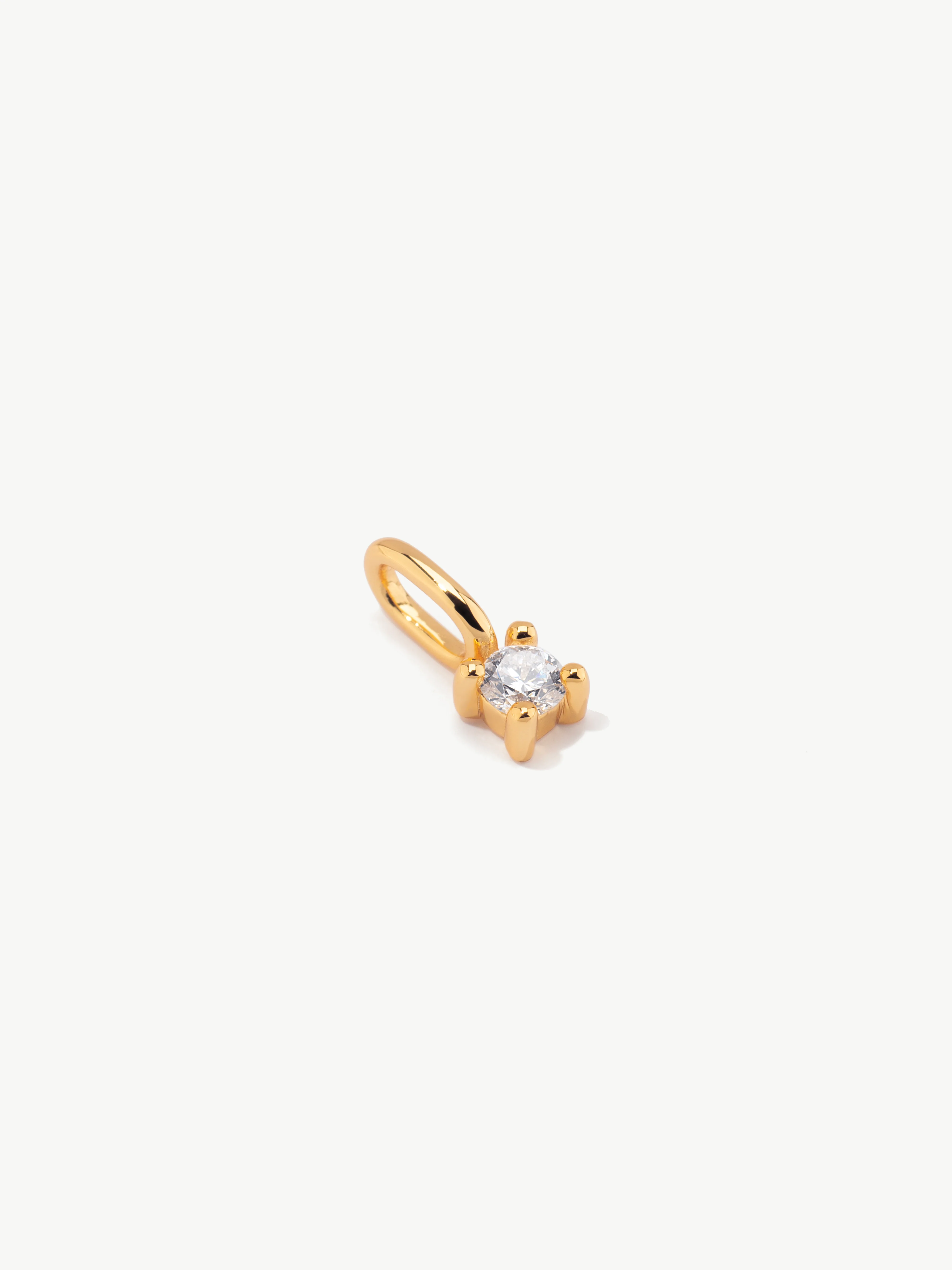 Diamond Set With Classic Studs - Gold Vermeil - Image 5