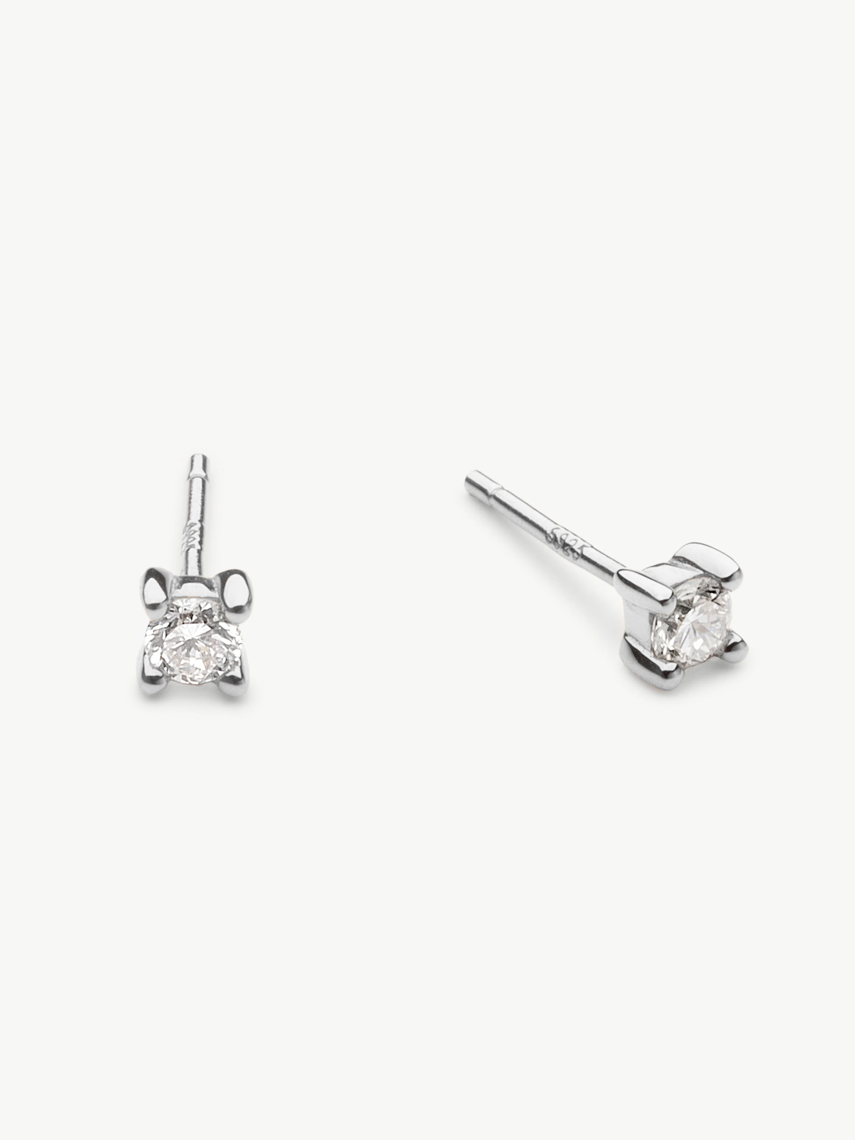 Diamond Set With Classic Studs - Sterling Silver - Image 6