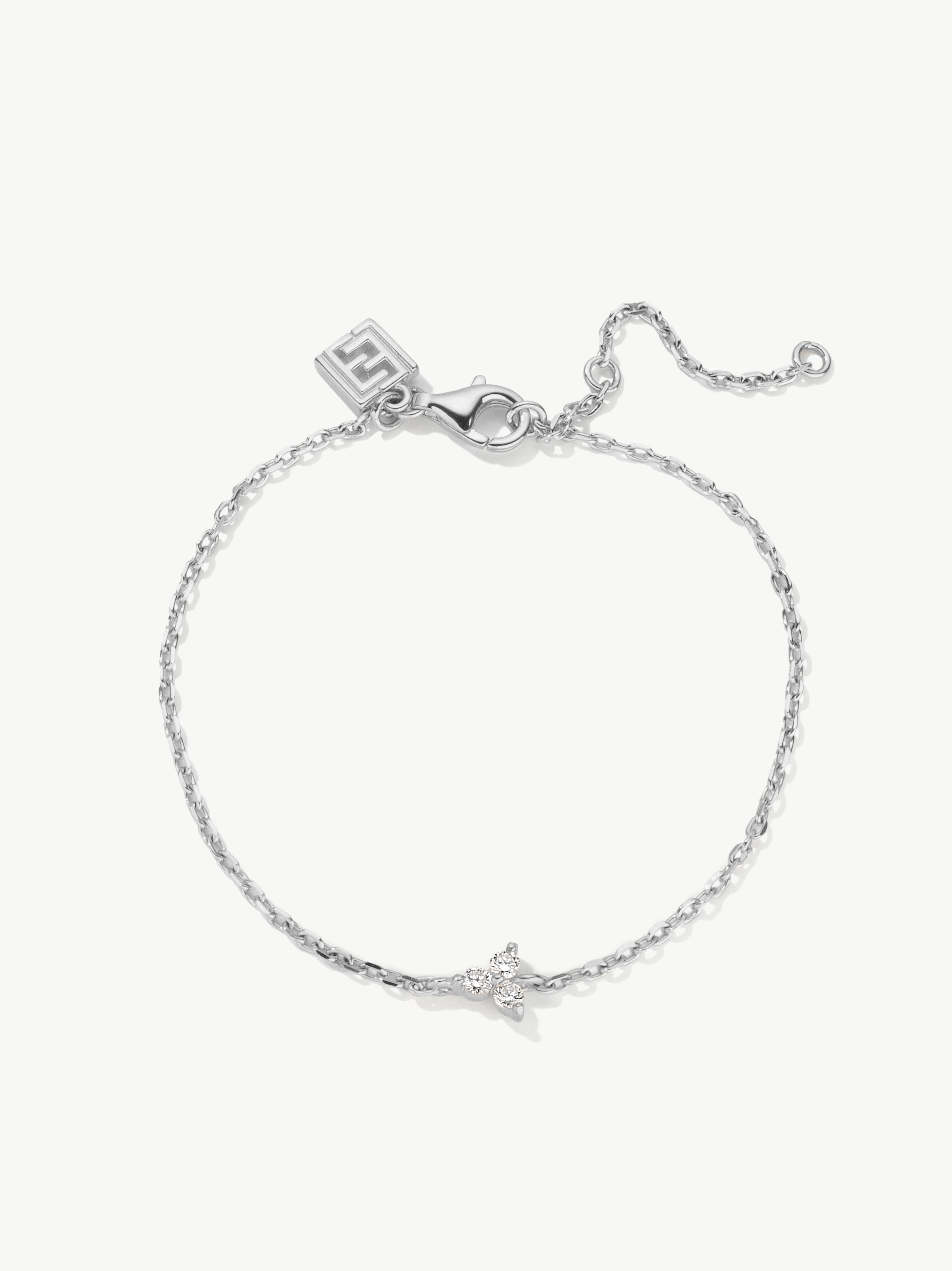 Diamond Trinity Bracelet - Image 4