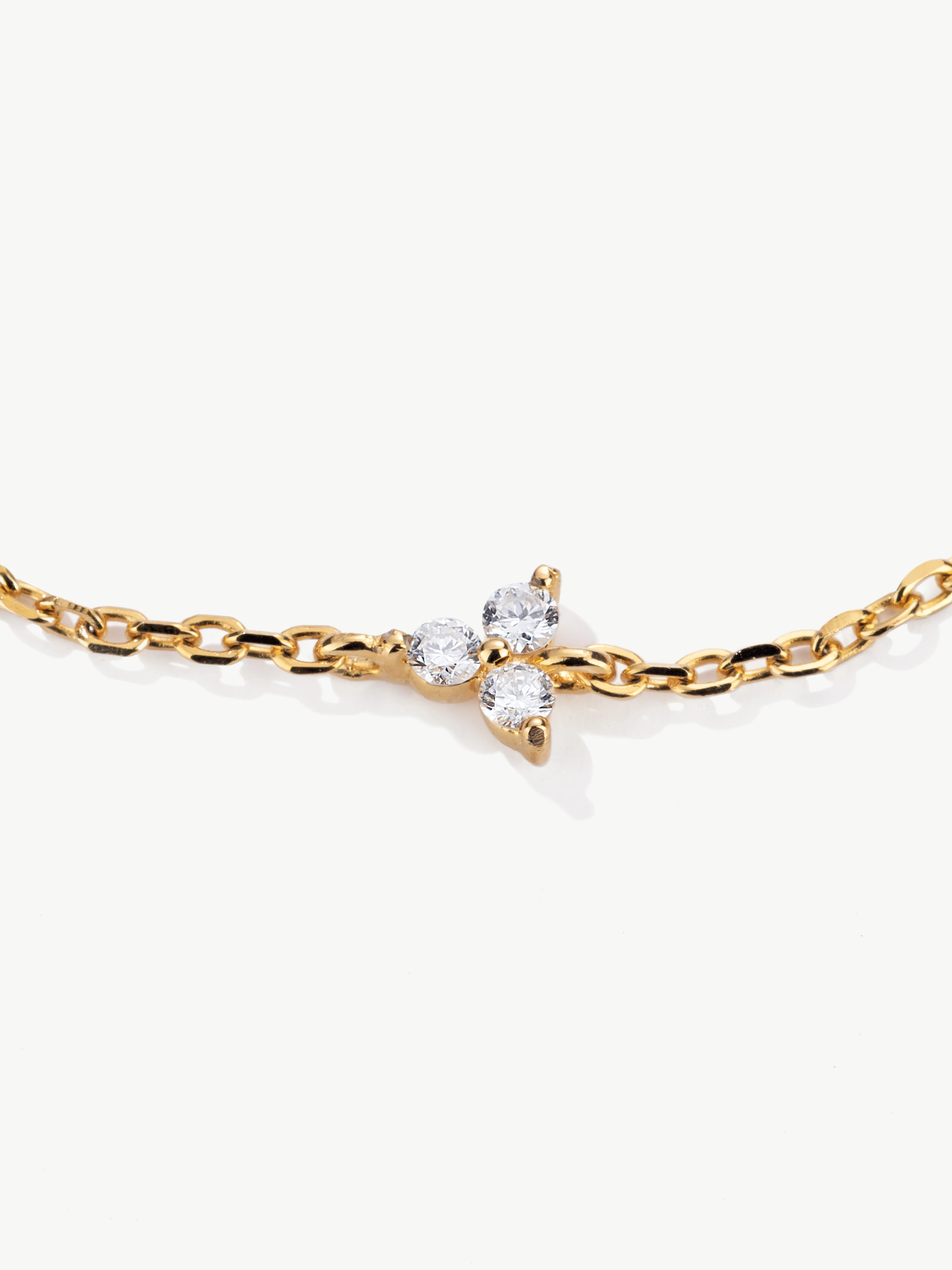 Diamond Trinity Bracelet - Image 5