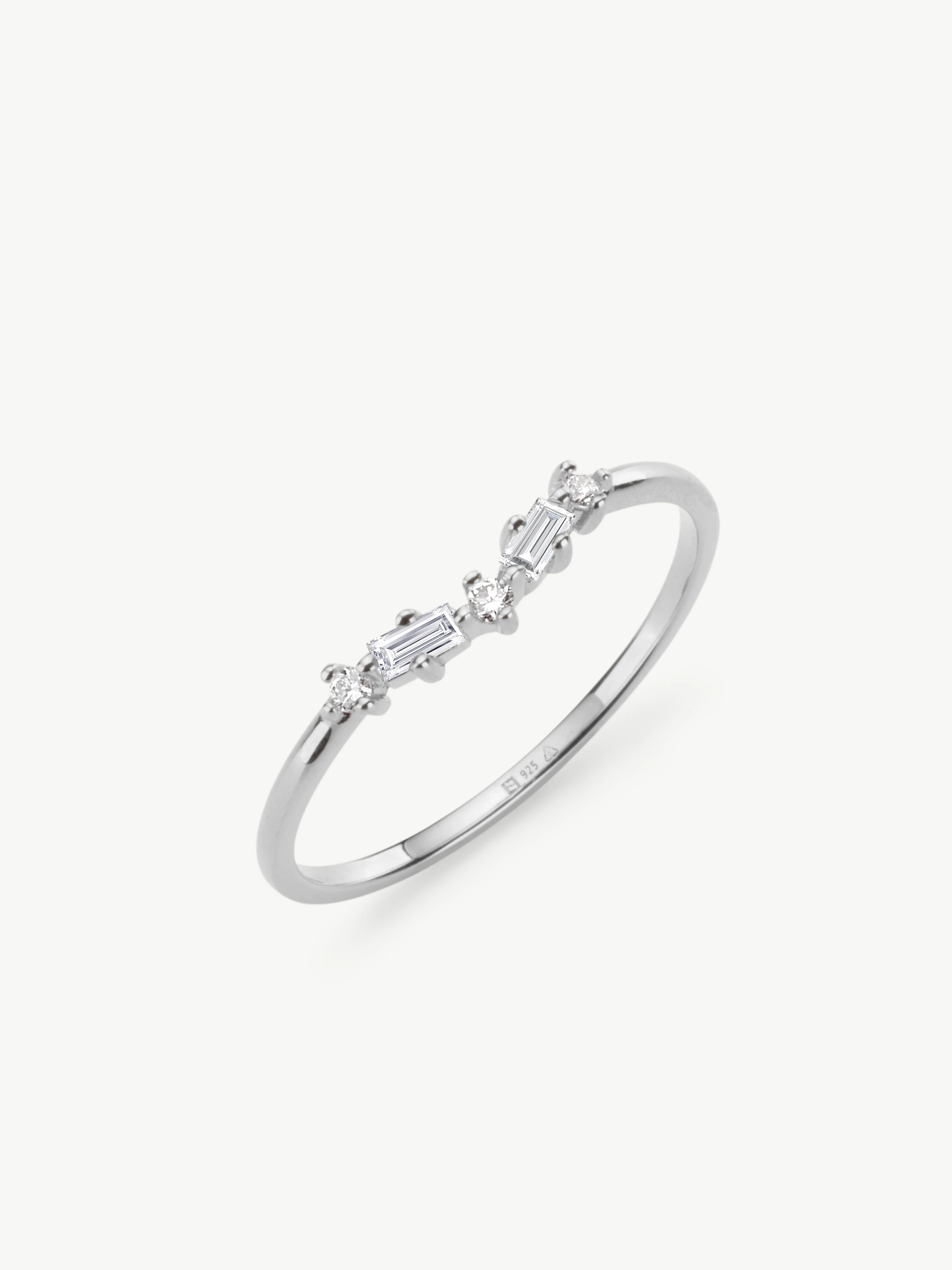 Diamond Wishbone Ring - Image 6