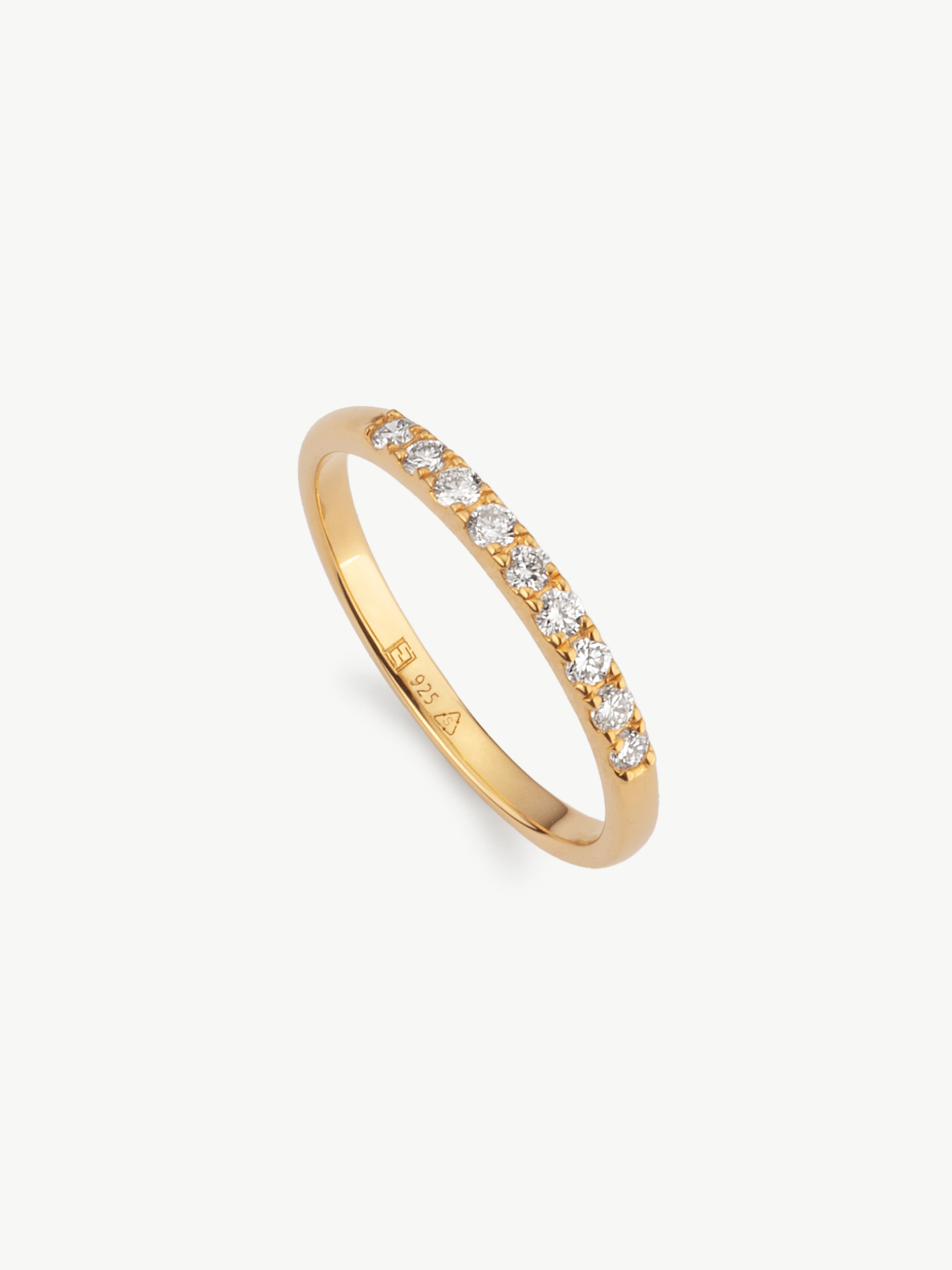 Diamond Eternity Set - Gold Vermeil - Image 6