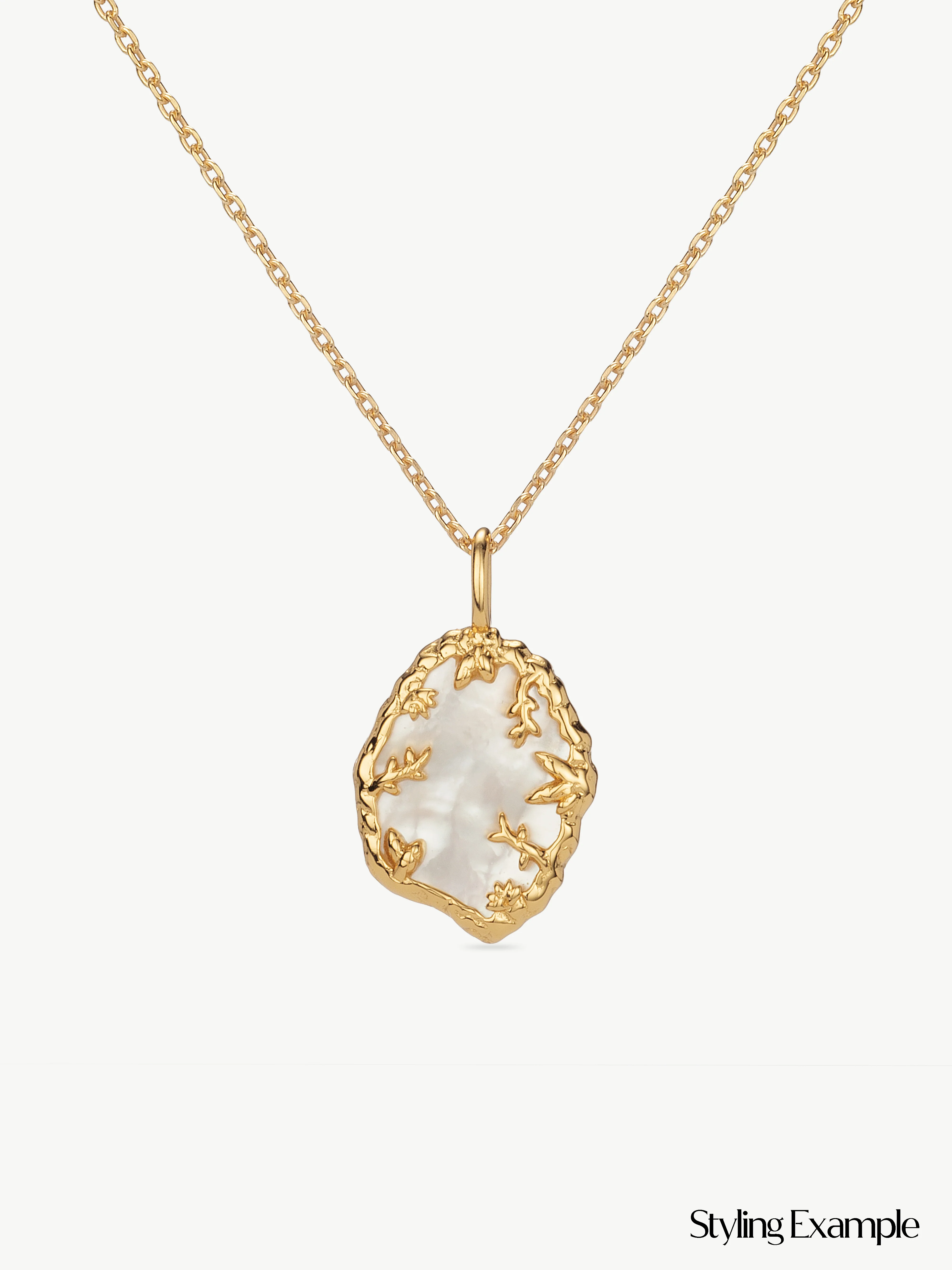 Flora Mother Of Pearl Pendant - Image 4