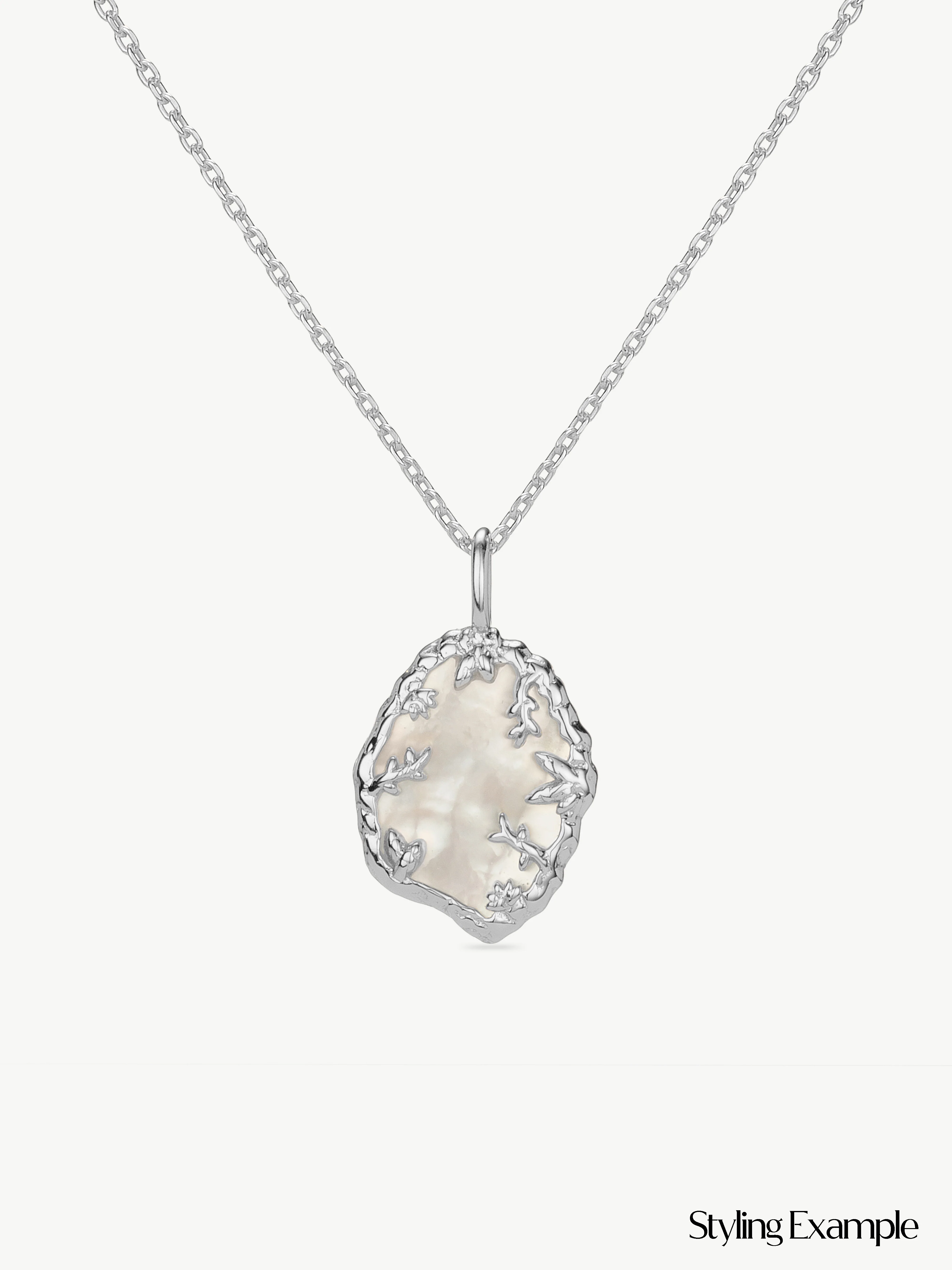 Flora Mother Of Pearl Pendant - Image 9