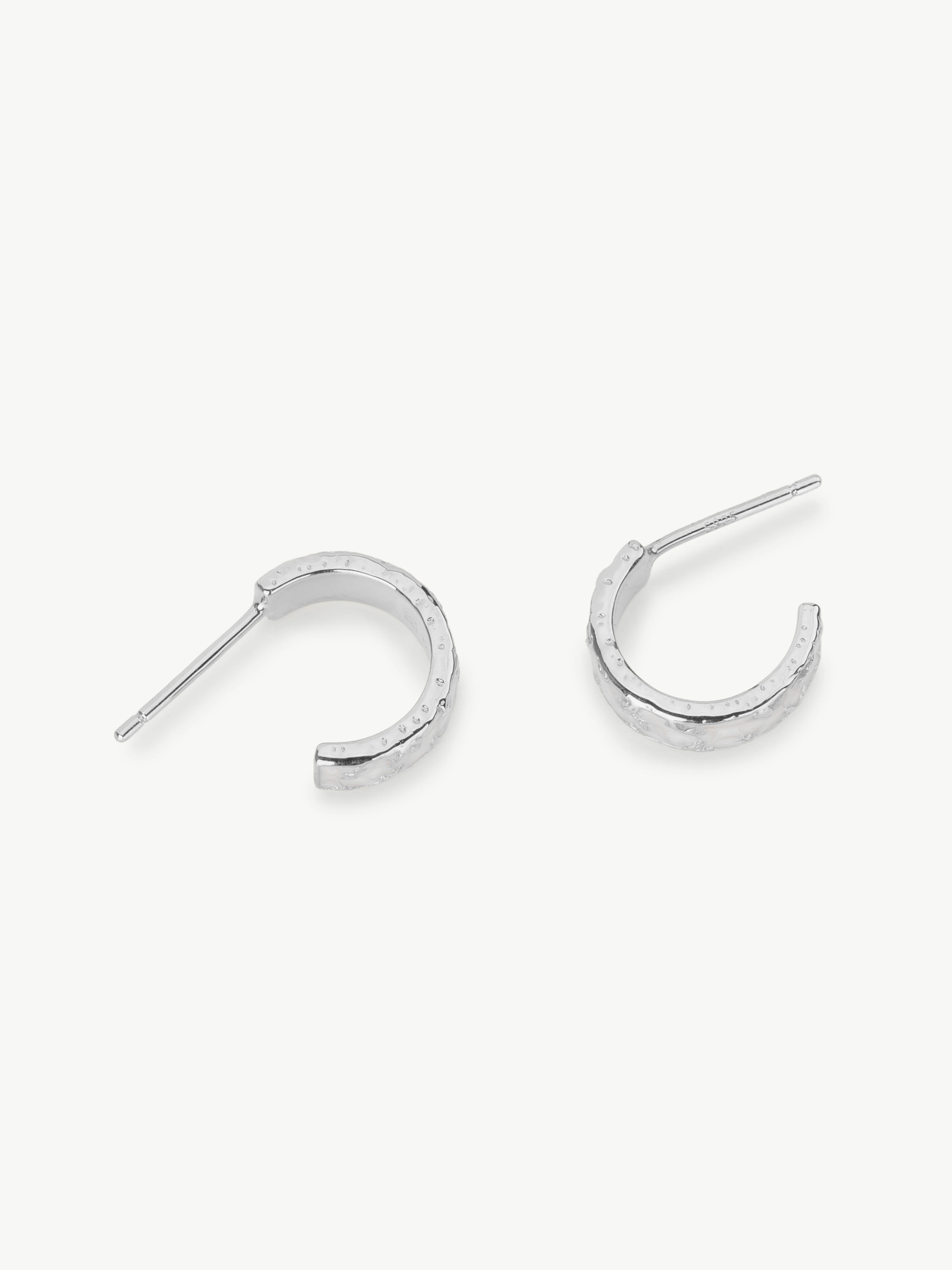 Flora Mother Of Pearl Style Enamel Hoops - Image 7