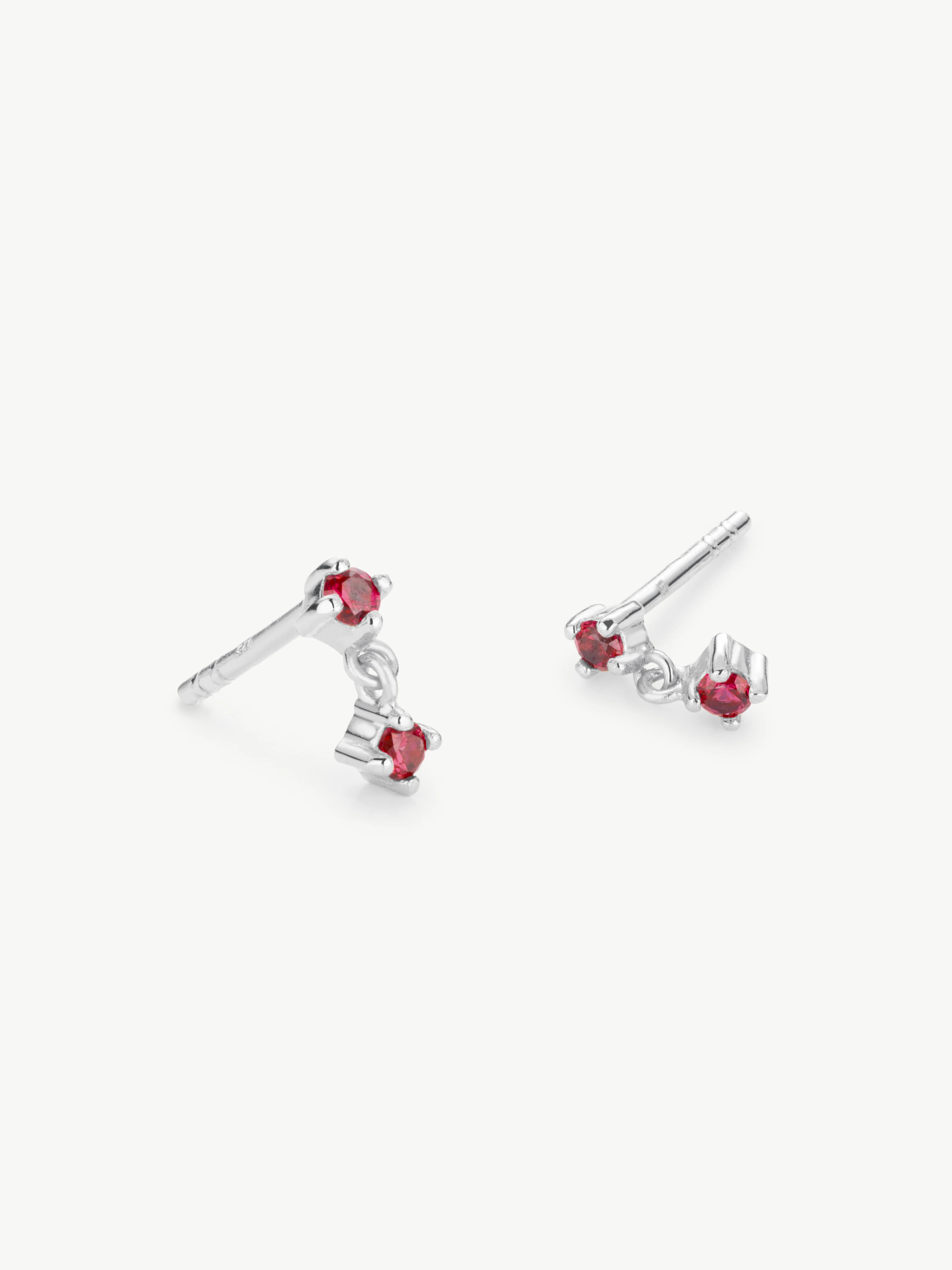 'Astra' Mini Drop Ruby Studs - Image 6