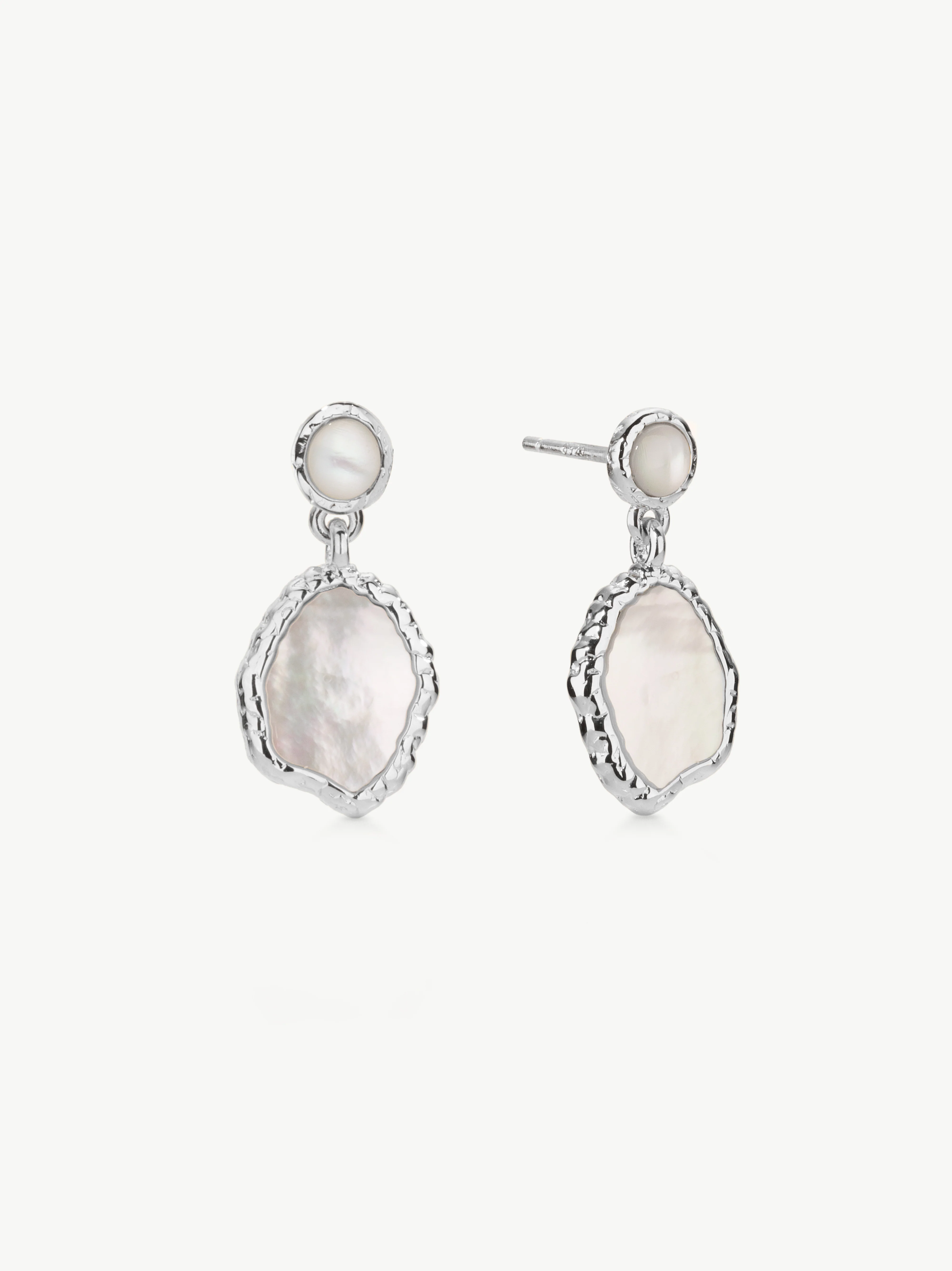 Pietra Mother Of Pearl Drop Earrings - Image 4