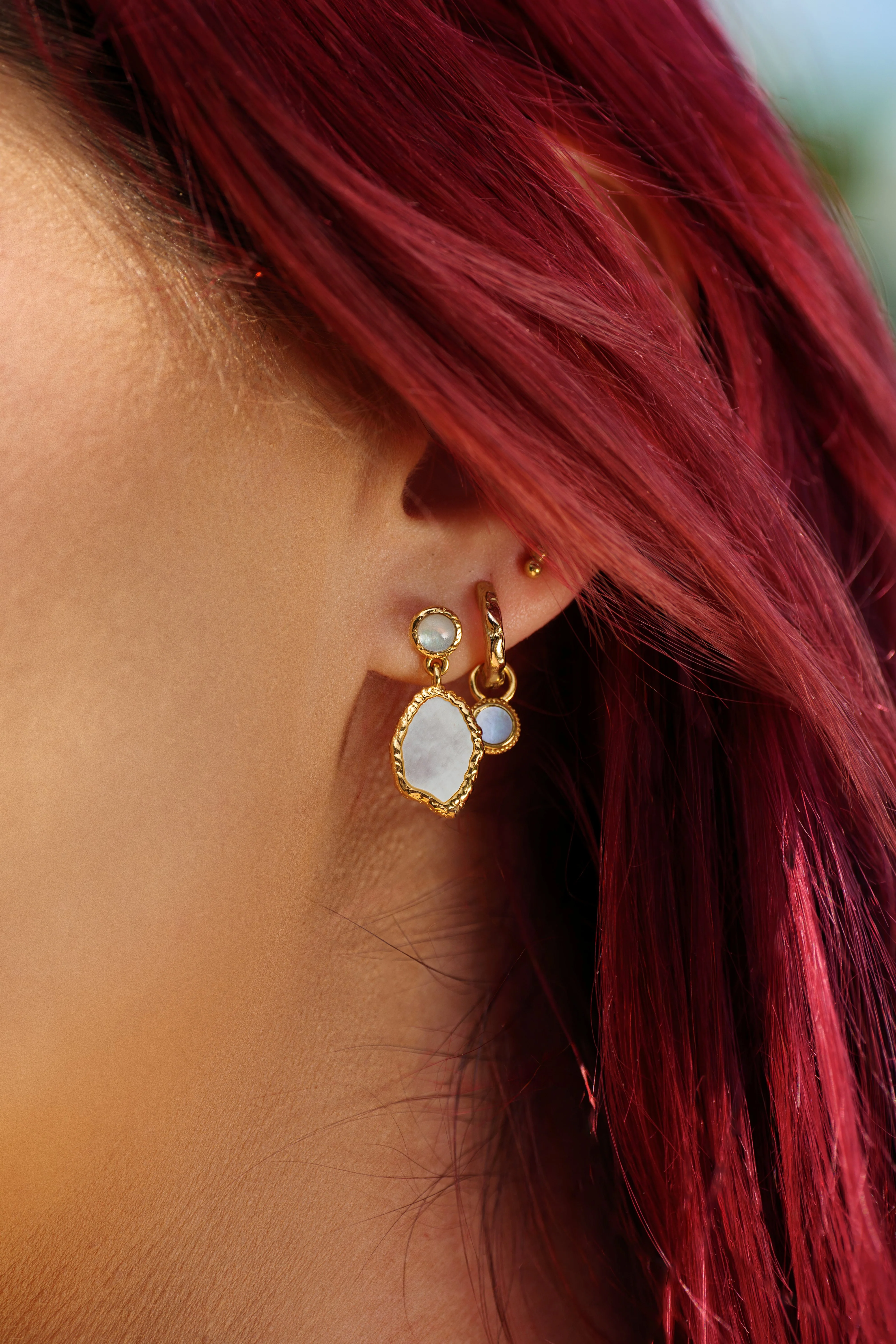 Pietra Mother Of Pearl Drop Earrings - Image 8