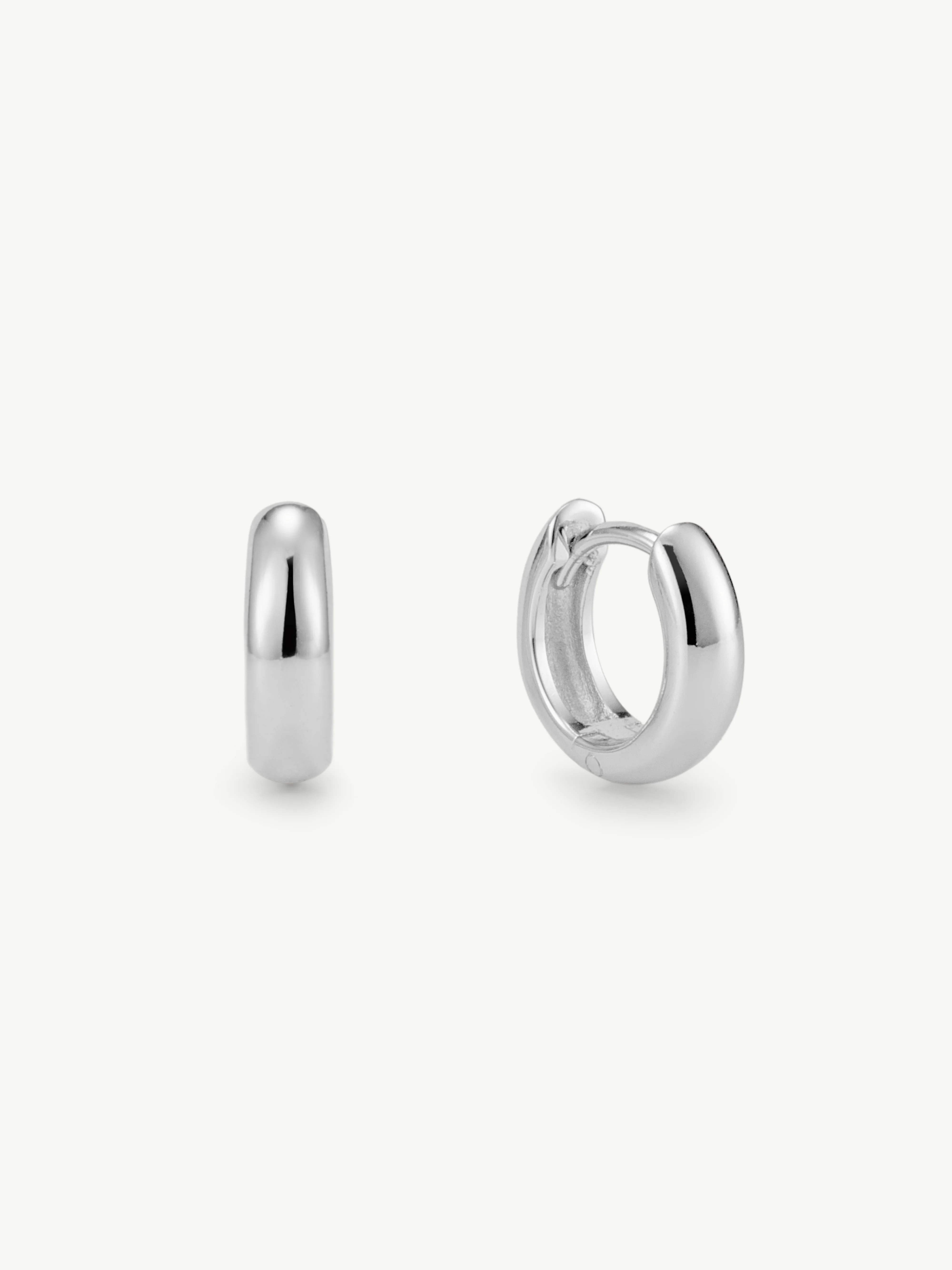 Simple Huggie Hoops - Image 4