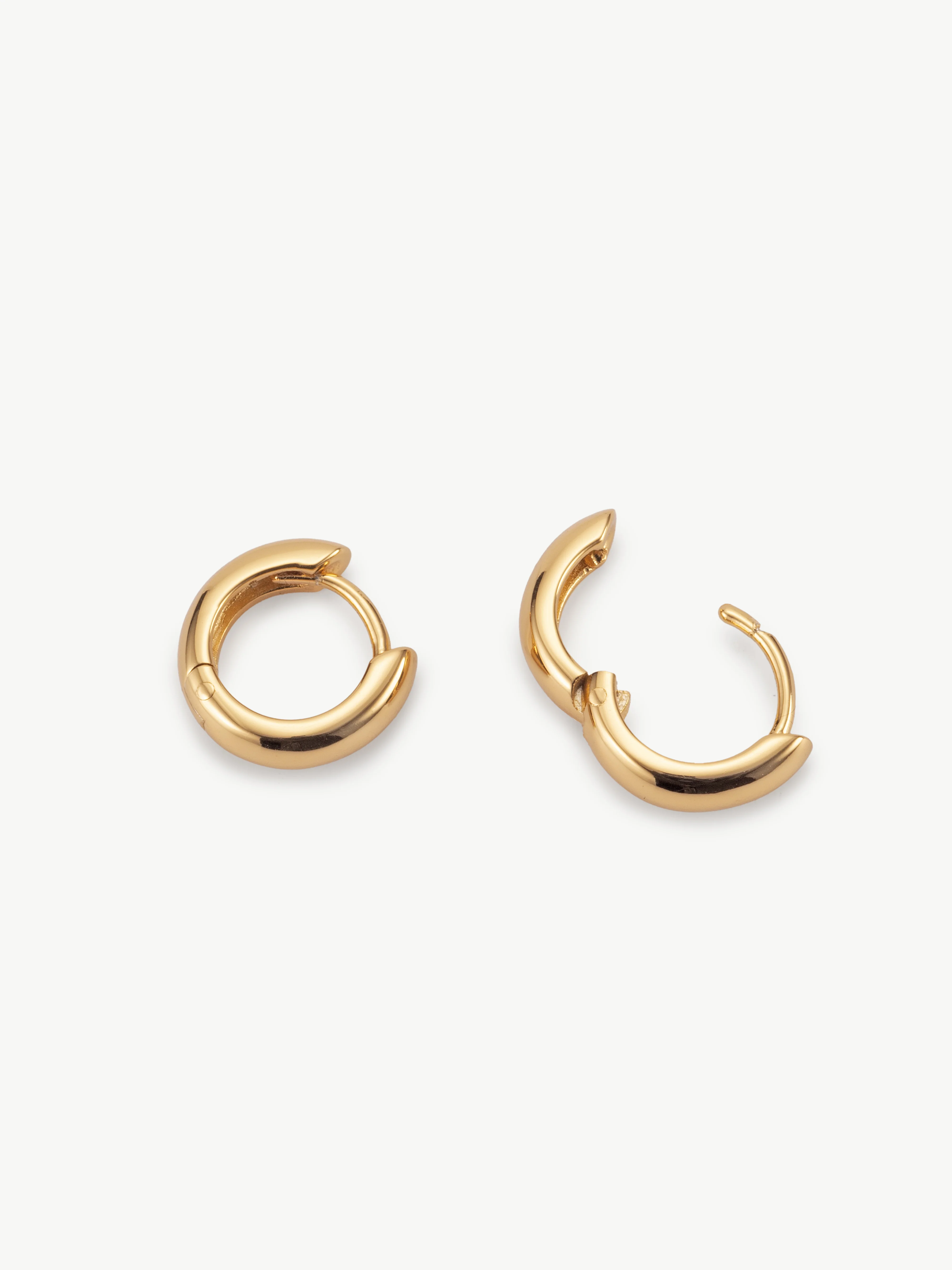 Simple Huggie Hoops - Image 5