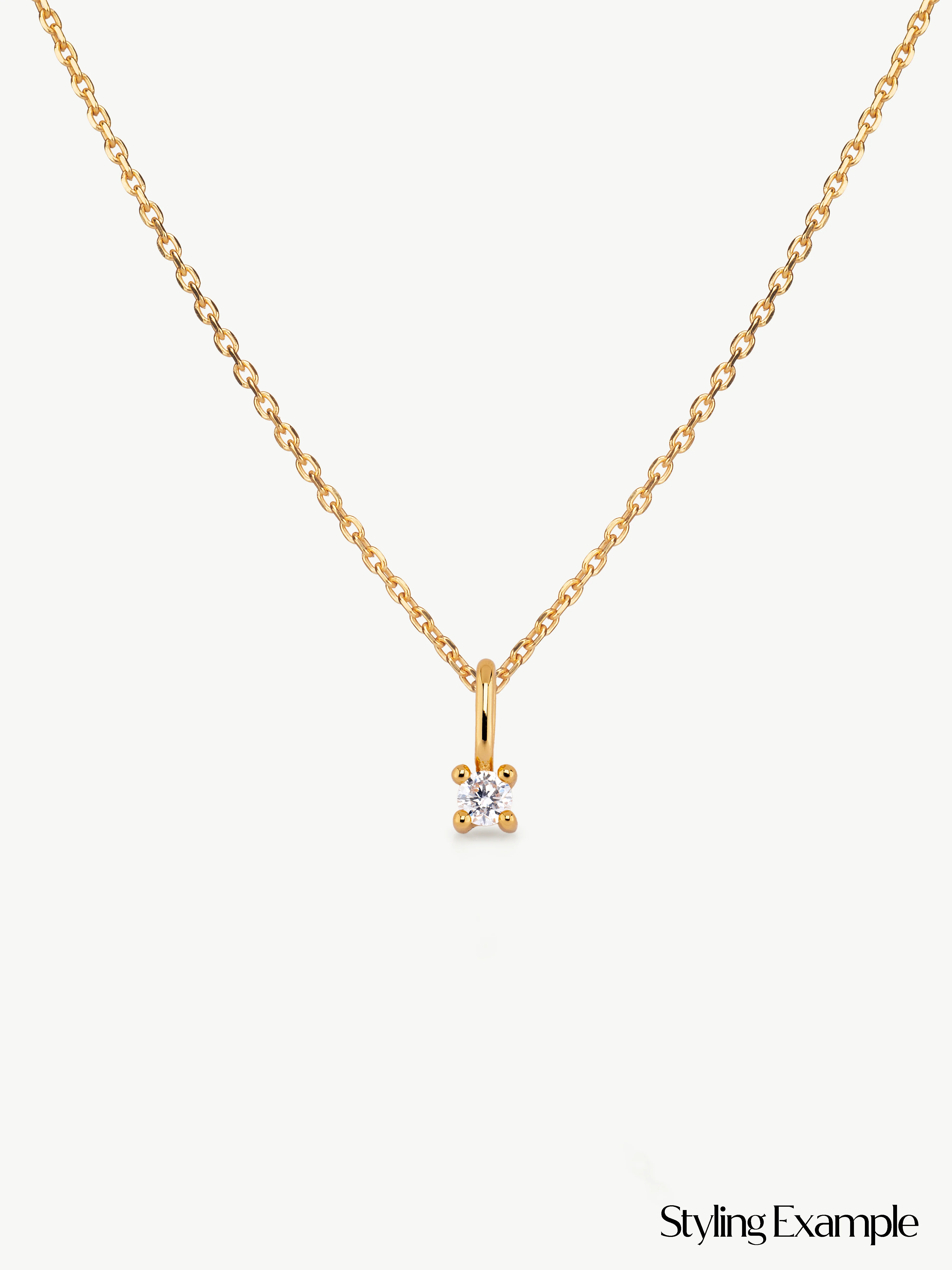 Single Diamond Pendant - Image 5