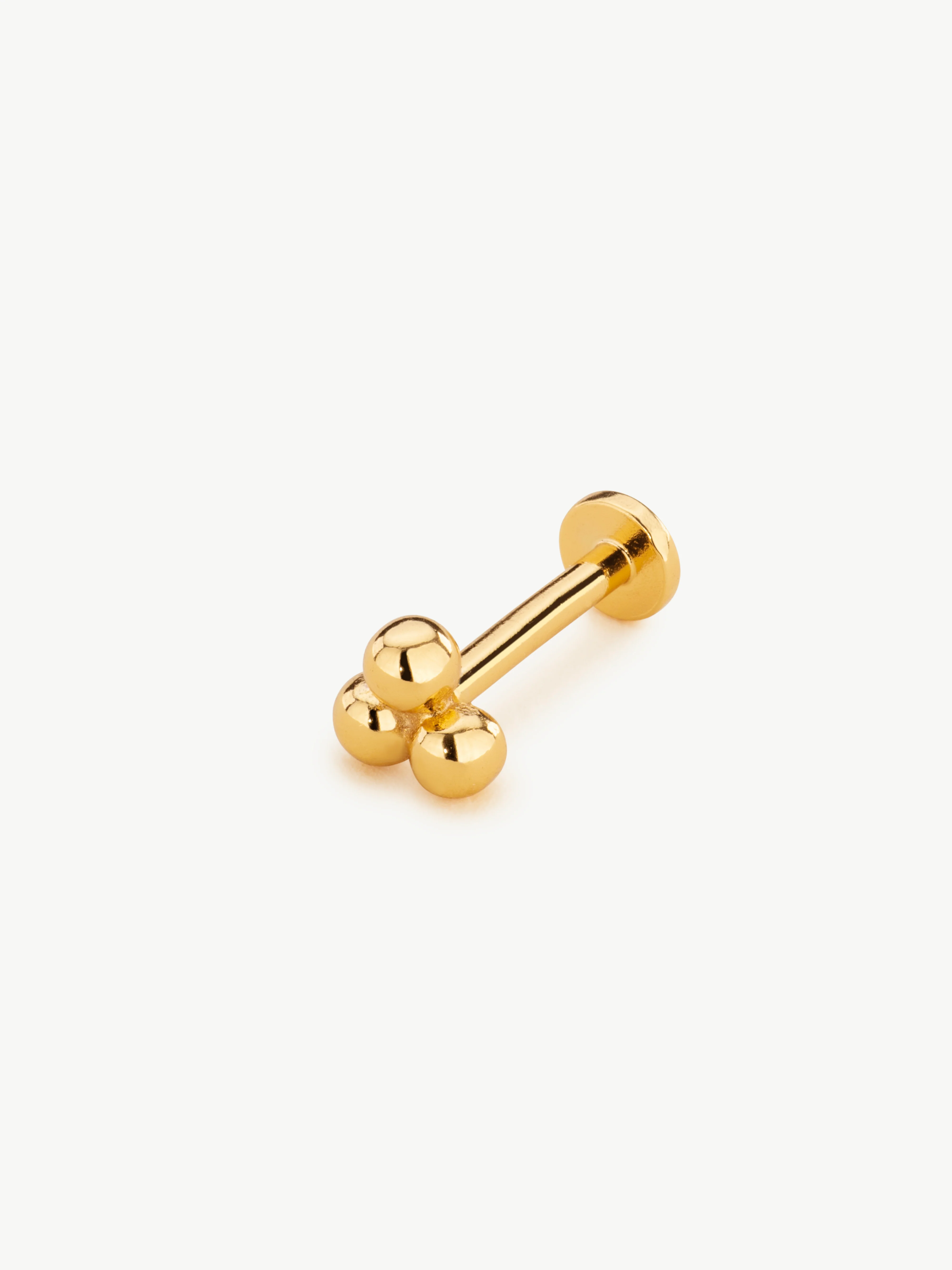 Triple Beaded Helix Stud - Image 4