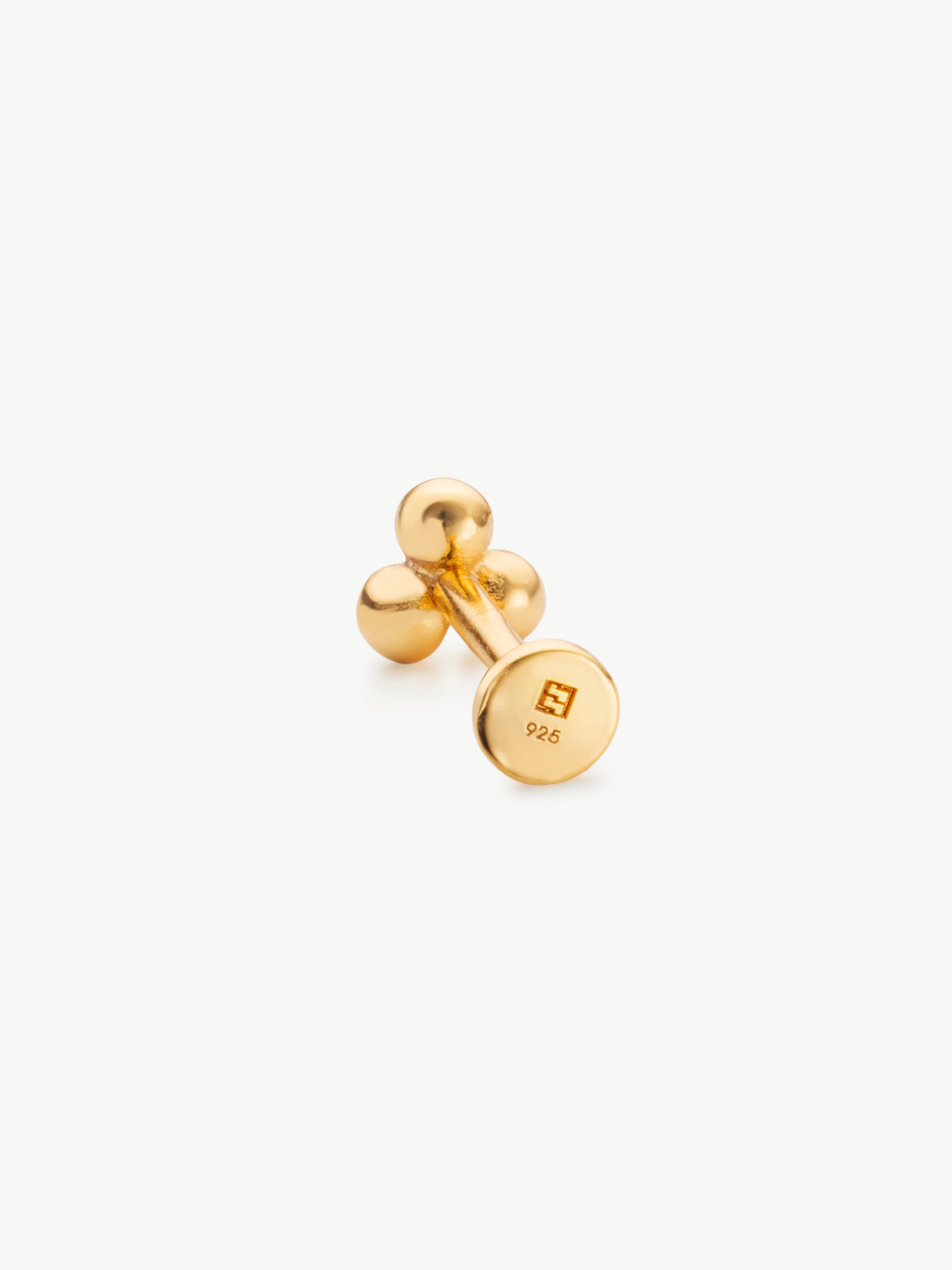 Triple Beaded Helix Stud - Image 5