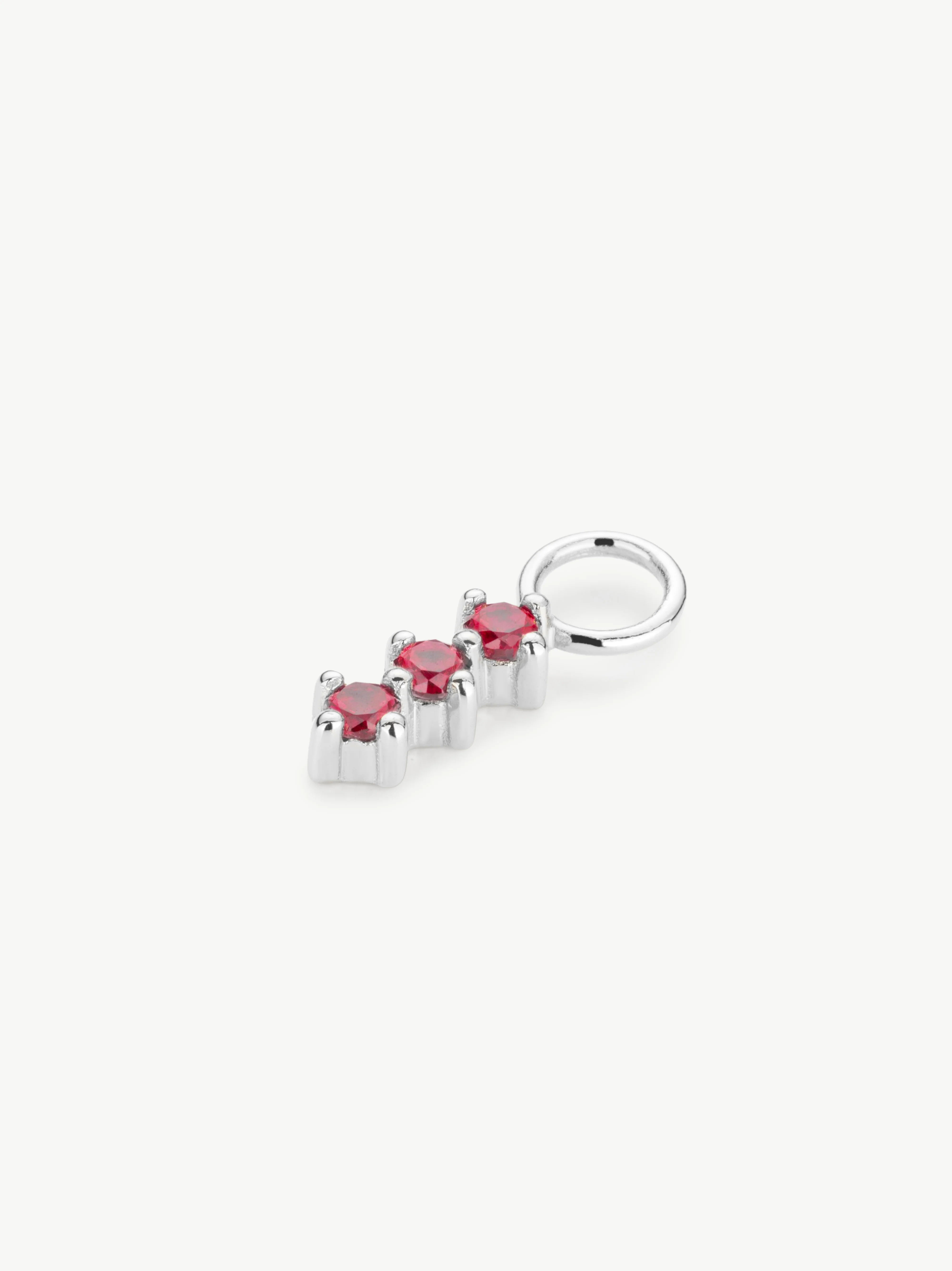 Triple Ruby Earring Charm - Image 4