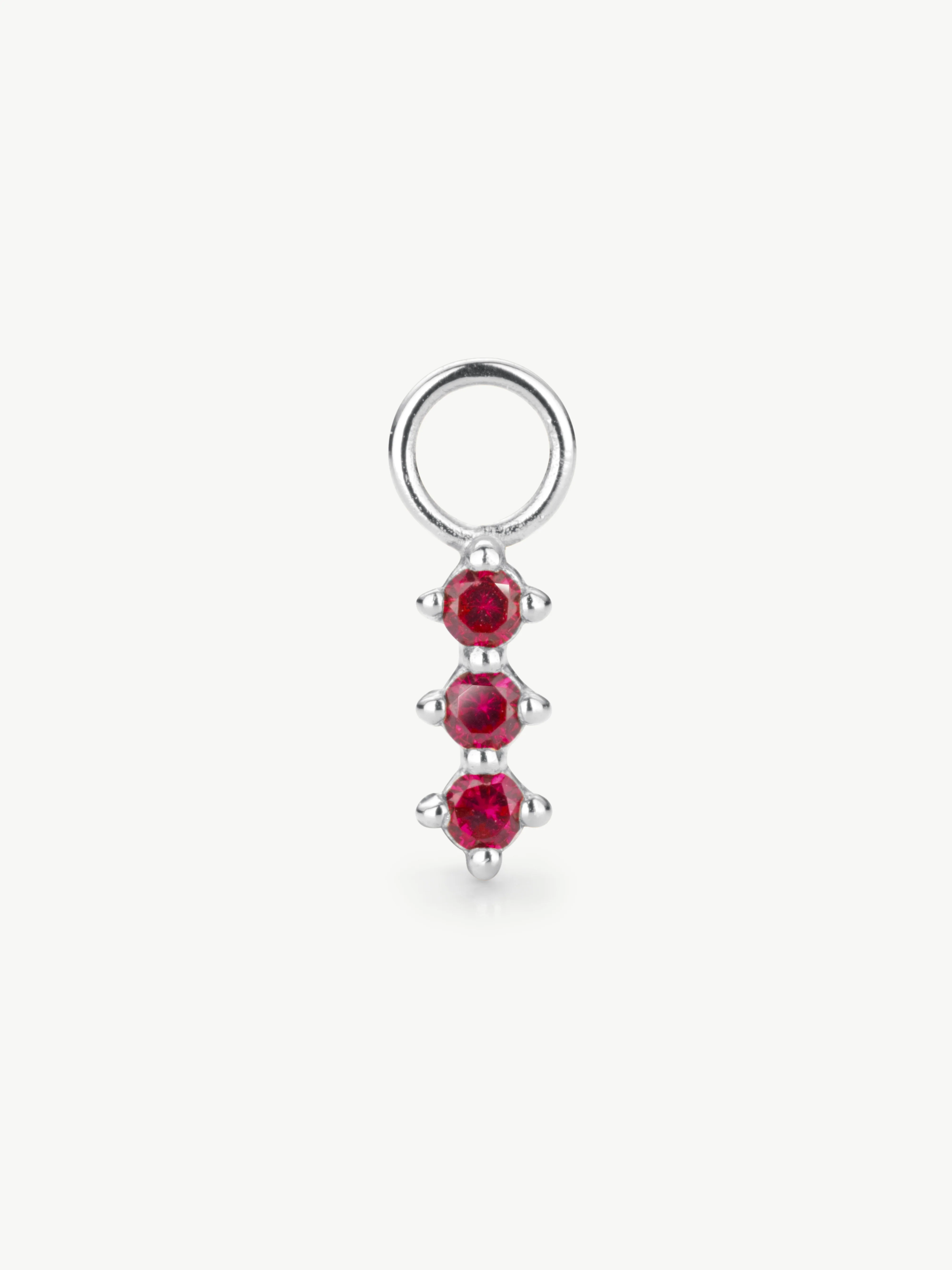 Triple Ruby Earring Charm - Image 7